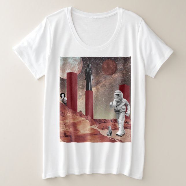 Guest on Mars Plus Size T-Shirt (Design Front)