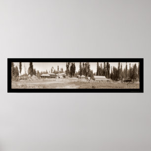 Guest Ranch Horse Fun Photo 1911 Poster