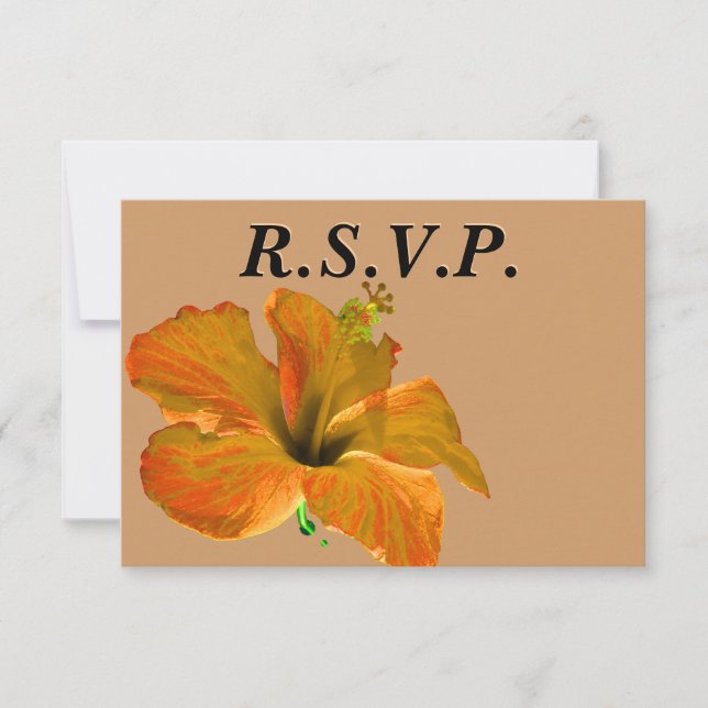Guest RSVP Fall Wedding Card (Front)