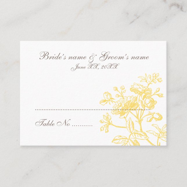 Guest Seating Card (Front)