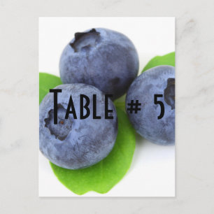 Guest Table Number Postcard