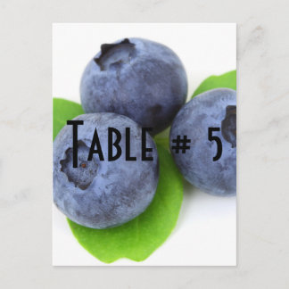 Guest Table Number Postcard