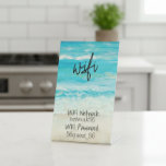 Guest Visitor WIFI information STR Rental Home Pedestal Sign<br><div class="desc">This design was created though digital art. It may be personalised in the area provided by changing the photo and/or text. Or it can be customised by choosing the click to customise further option and delete or change the colour the background, add text, change the text colour or style, or...</div>