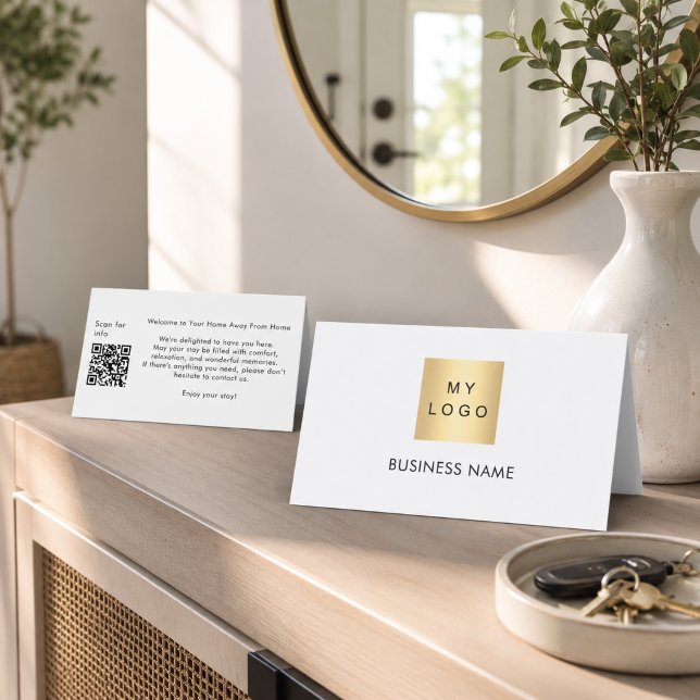 Guest welcome QR code hotel room card (Creator Uploaded)