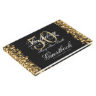 Guestbook 50th Birthday Party Sparkles Gold
