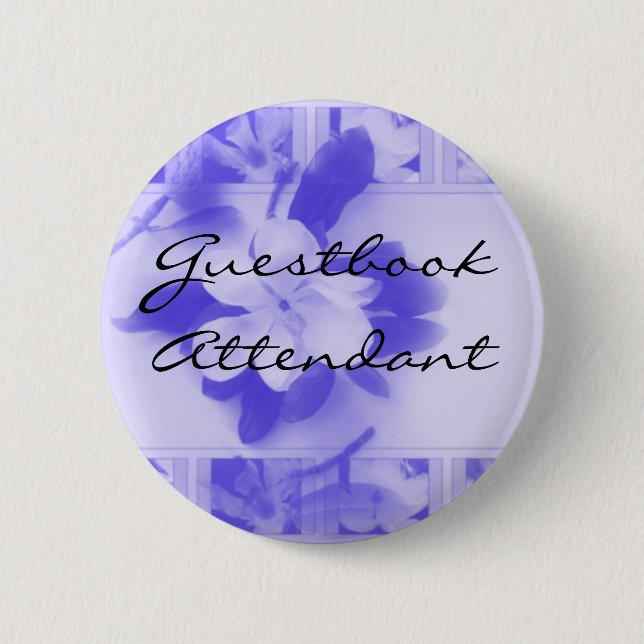 Guestbook Attendant 6 Cm Round Badge (Front)