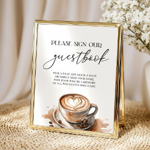 Guestbook Baby Is Brewing Coffee Baby Shower 