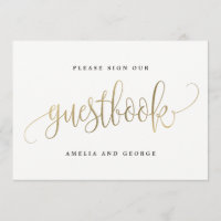 Guestbook Sign - Lovely Calligraphy