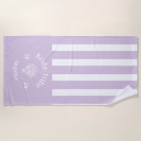 GUEST'S Bride Tribe Lilac Purple Striped