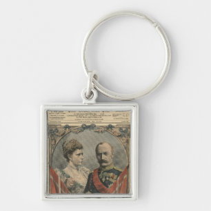 Guests of France, King Frederick VIII  and Queen Key Ring