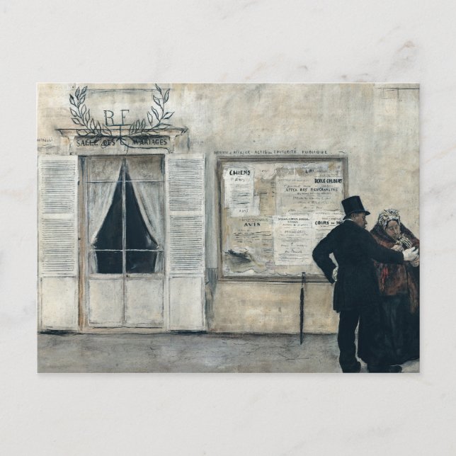 Guests Waiting for the Wedding Ceremony Postcard (Front)