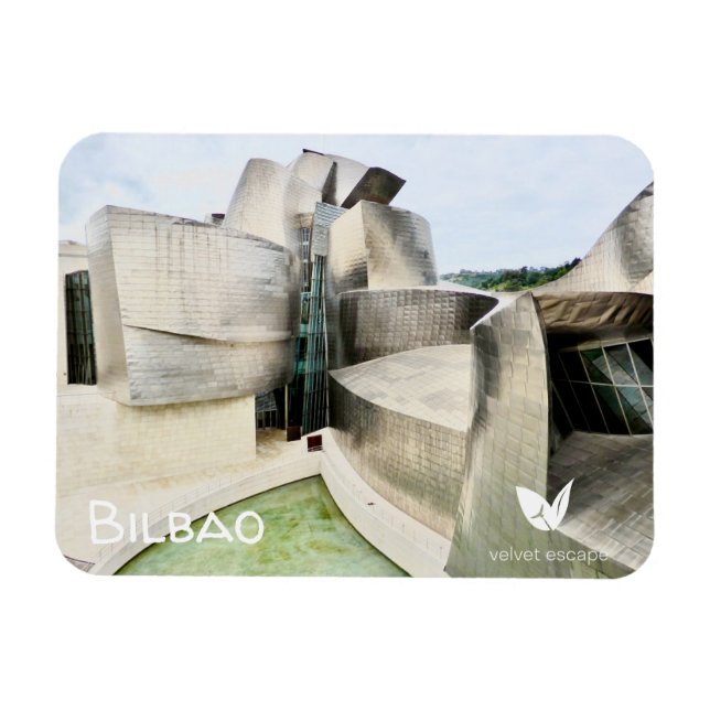 Guggenheim Museum in Bilbao fridge magnet (Horizontal)