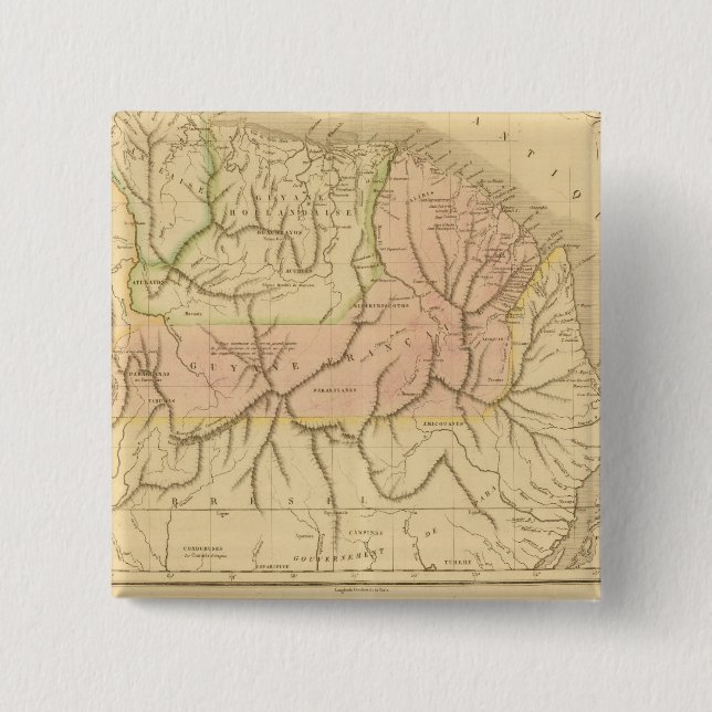 Guiana 15 Cm Square Badge (Front)