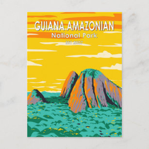 Guiana Amazonian National Park Vintage Postcard