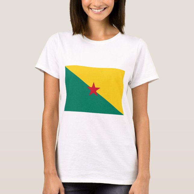 Guiana - Drapeau de la Guyane Flag T-Shirt (Front)