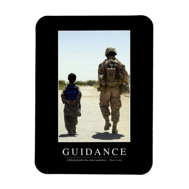 Guidance: Inspirational Quote Magnet (Vertical)