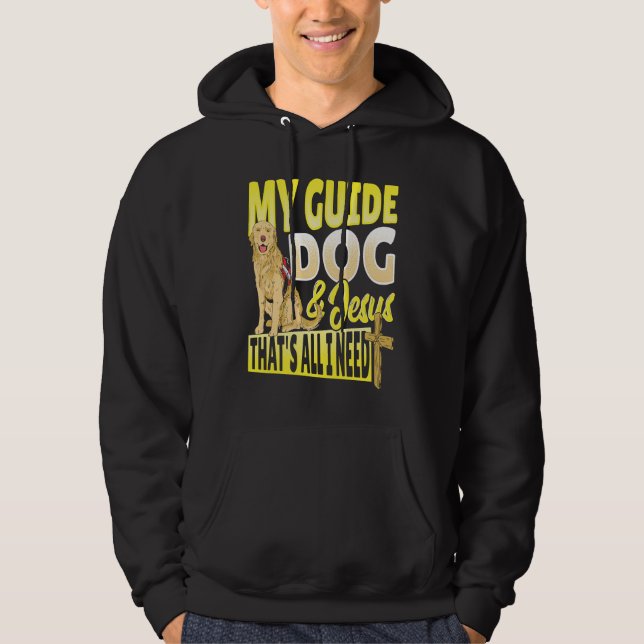 Guide Dog and Jesus Blindness Hoodie (Front)