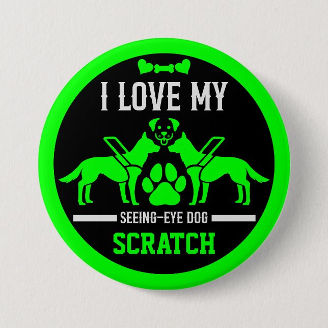 Guide Dog Gifts 7.5 Cm Round Badge (Front)