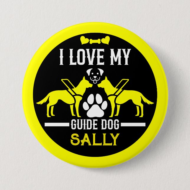 Guide Dog Gifts 7.5 Cm Round Badge (Front)
