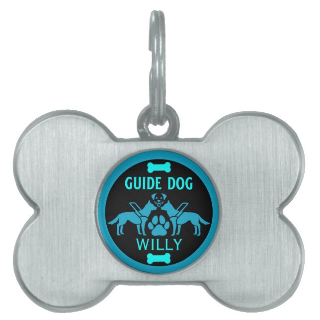 Guide Dog Gifts Pet ID Tag (Front)