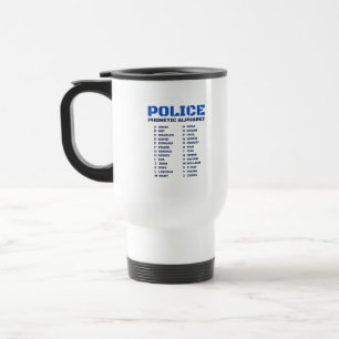 Guide to the Police Phonetic Alphabet A to Z Travel Mug