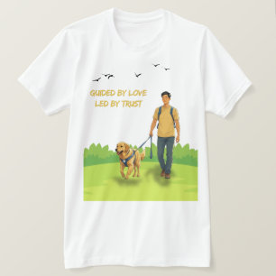 Guided by Love – Guide Dog Support Design for Adul T-Shirt