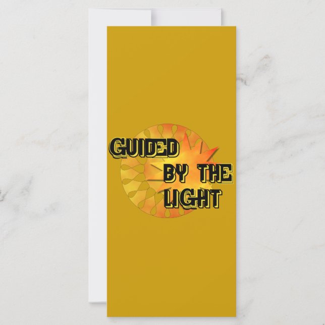 Guided by the Light Bookmark (Front)