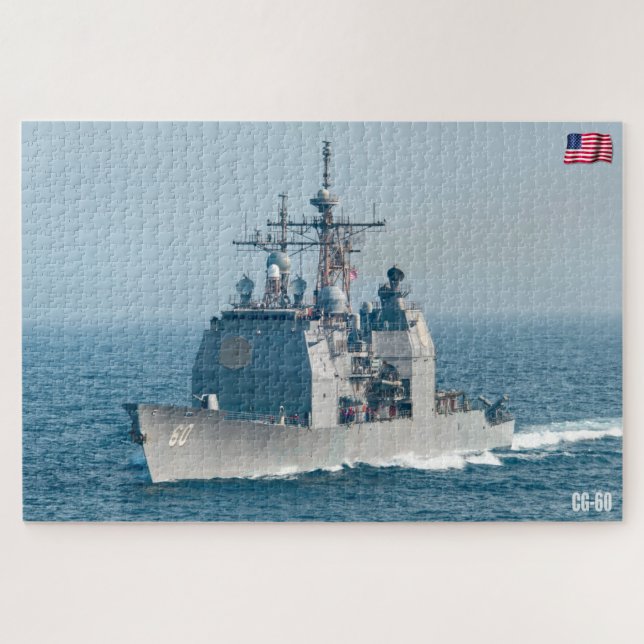 GUIDED-MISSILE CRUISER – CG-60 (20x30 INCH) Jigsaw Puzzle (Horizontal)
