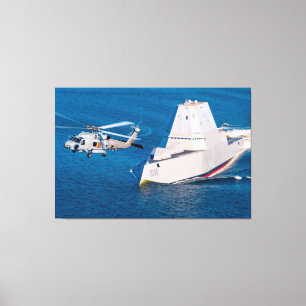 GUIDED-MISSILE DESTROYER – DDG-1000 40x60 Canvas Print