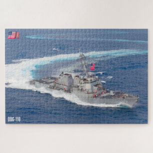 GUIDED-MISSILE DESTROYER – DDG-110 (20x30 INCH) Jigsaw Puzzle