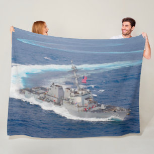 GUIDED-MISSILE DESTROYER – DDG-110 FLEECE BLANKET