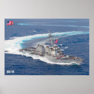 GUIDED-MISSILE DESTROYER – DDG-110 POSTER