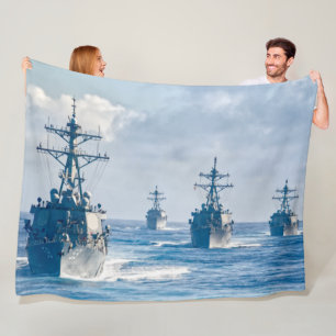 GUIDED-MISSILE DESTROYER – DDG-59 FLEECE BLANKET