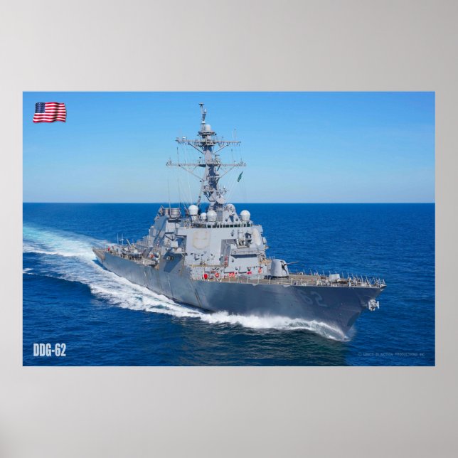GUIDED-MISSILE DESTROYER – DDG-62 POSTER (Front)
