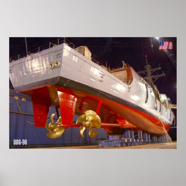 GUIDED-MISSILE DESTROYER – DDG-96 POSTER (Front)