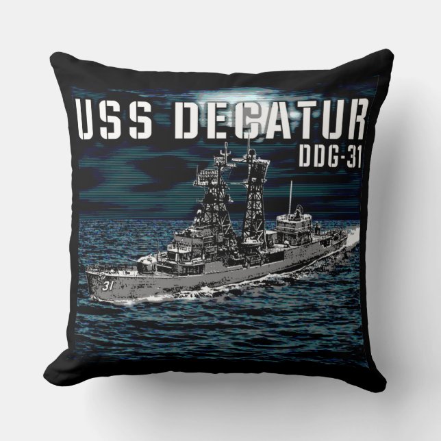 Guided missile destroyer Decatur Cushion (Front)