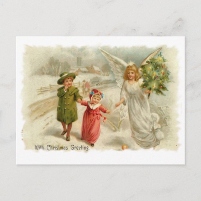 Guiding Angel Holiday Postcard (Front)
