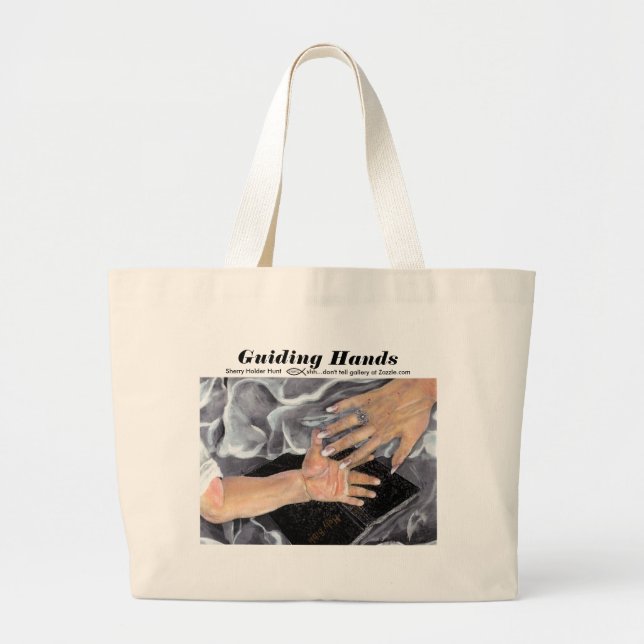 Guiding Hands - Customised Large Tote Bag (Front)