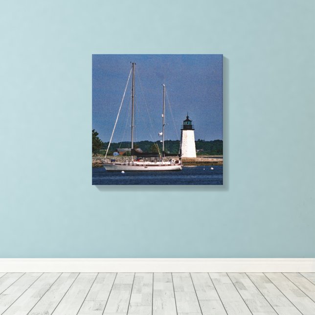 Guiding Light of Newport Canvas Print (Insitu(Wood Floor))