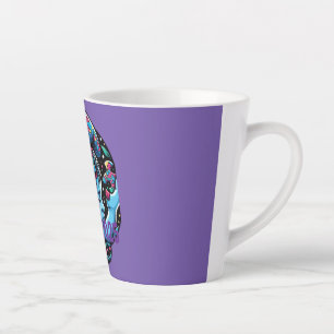 Guiding Light: The Puzzle of Autism Awareness Latte Mug