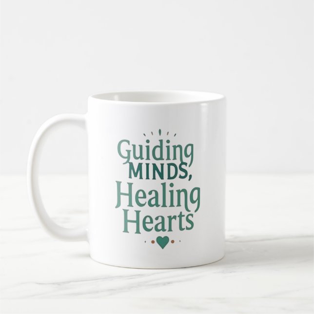 Guiding Minds, Healing Hearts – School Counsellor Coffee Mug (Left)