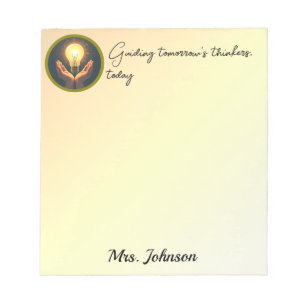 Guiding Tomorrow's Minds Teacher Gift Notepad