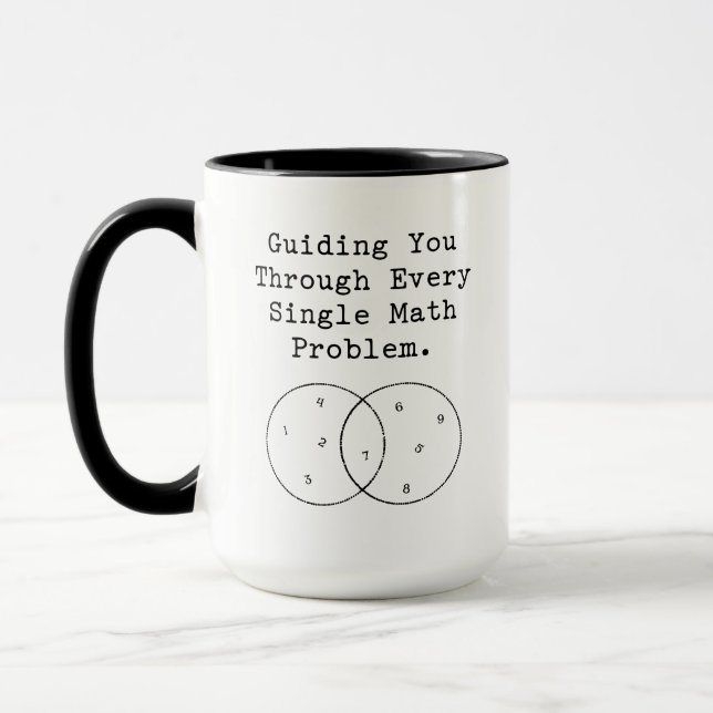 Guiding You Through Every Math Problem Mug (Left)