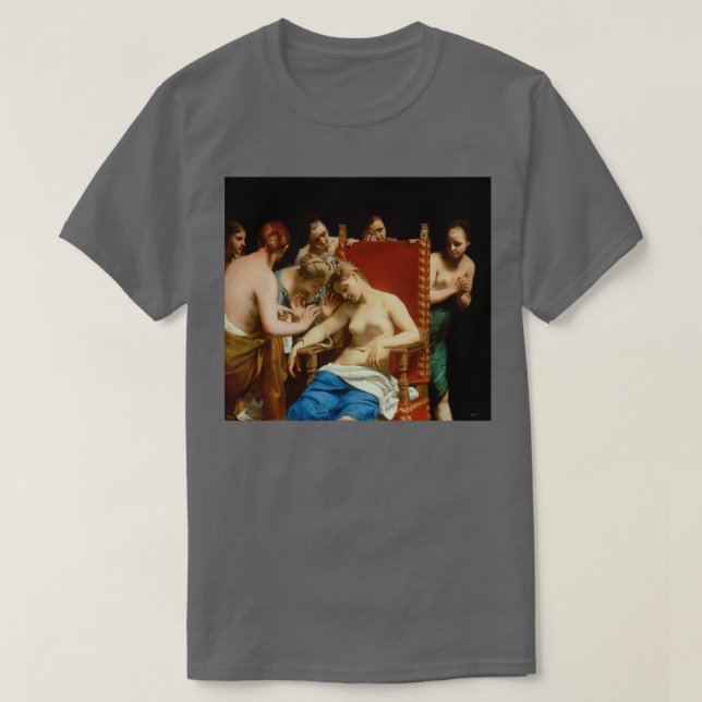 Guido Cagnacci The Death of Cleopatra T-Shirt (Design Front)