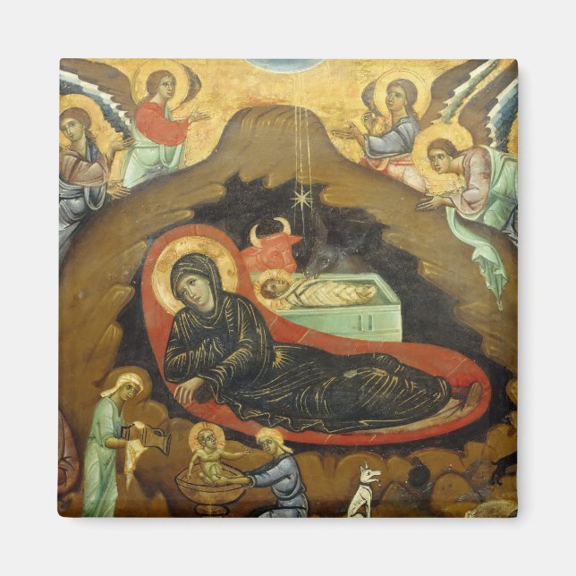 Guido of Siena - Nativity - Circa 1270 - Tempera o Magnet (Front)