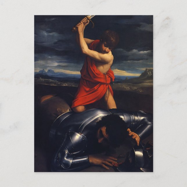 Guido Reni- David and Goliath Postcard (Front)