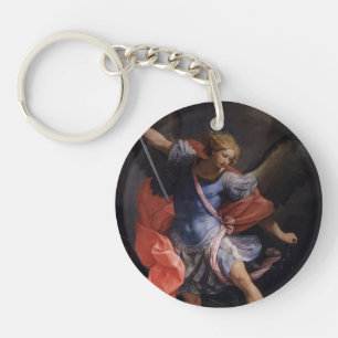 Guido Reni- The Archangel Michael defeating Satan Key Ring