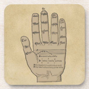Guidonian Hand, Mediaeval Music Theory Coaster