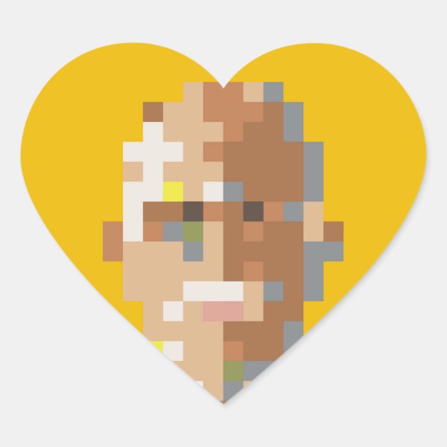 Guignard Heart Adhesive Sticker (Front)