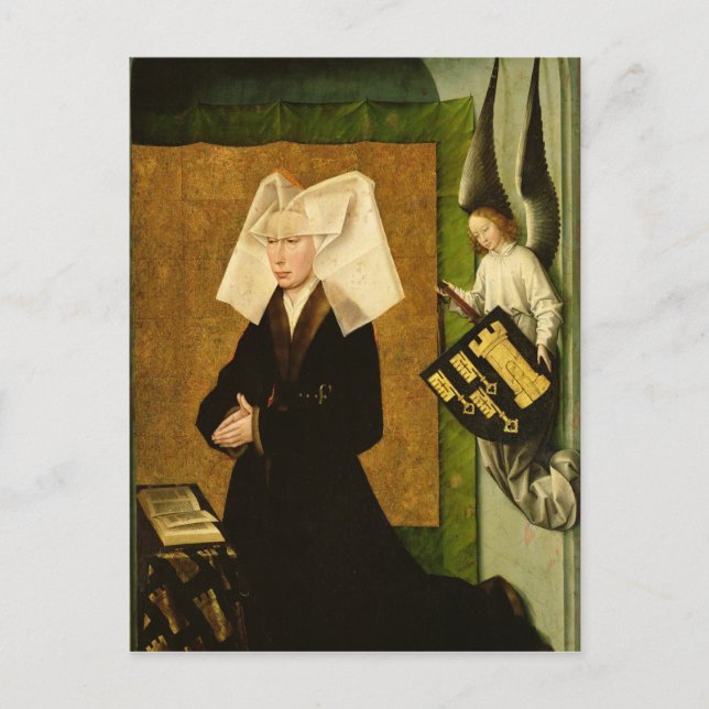 Guigone de Salins, wife of the donor Postcard (Front)